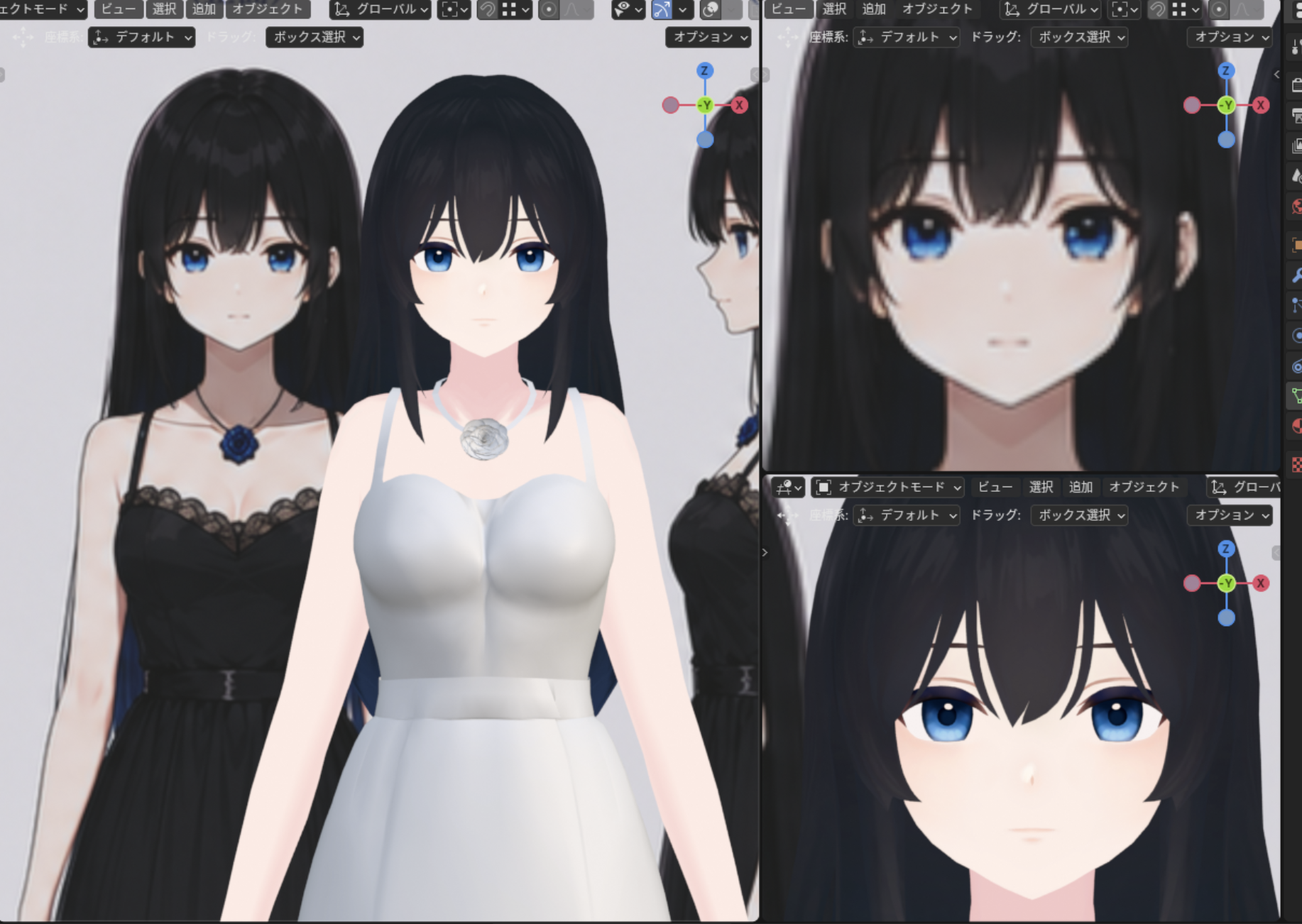 Blenderでの制作過程