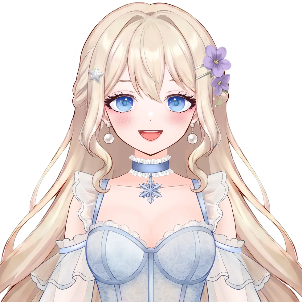 明るい印象の女性VTuberモデル